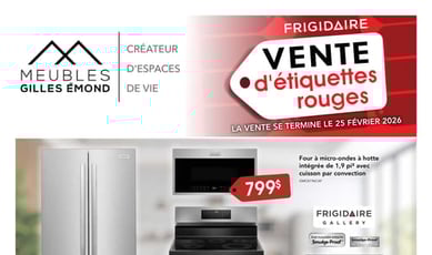  Meubles Gilles Émond - Vente d'étiquettes rouges