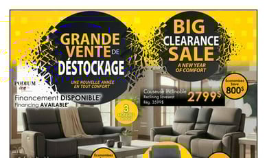  ​Meubles Jacob - Grande Vente de déstockage