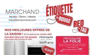 Meubles Marchand - Étiquette rouge