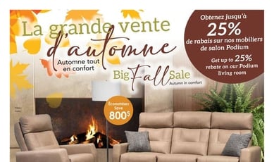  Meubles Mont-Laurier - La grande vente d'Automne