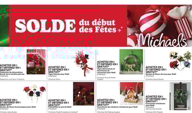  Michaels - Solde du début des Fêtes