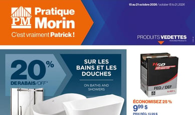 Patrick Morin du 15 au 21 octobre 2026