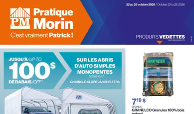 Patrick Morin du 22 au 28 octobre 2026