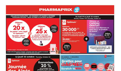Pharmaprix du 17 au 23 octobre 2026