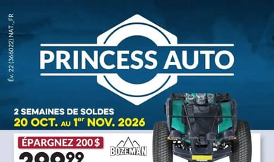 Princess Auto du 20 octobre au 1er novembre 2026