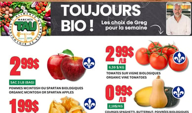  TAU Marché d'alimentation Naturelle - Biologique