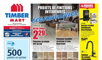 Timber Mart du 29 octobre au 11 novembre 2026