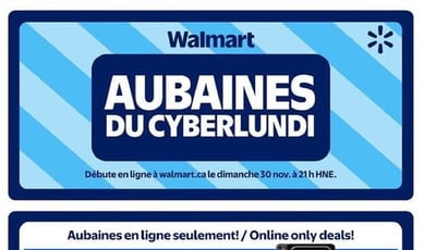  Walmart - Aubaines du Cyberlundi