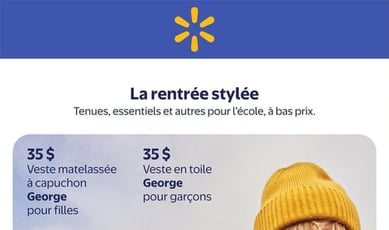  Walmart - Spécial Rentrée Scolaire