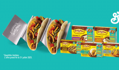 8 000 supports à tacos Old El Paso offerts gracieusement.