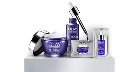 Procurez-vous dès à présent vos échantillons gracieux du luxueux Sérum et Hydratant nocturne Olay Retinol24.