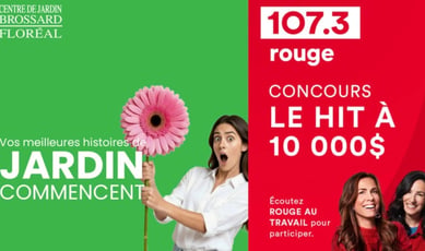 Concours 107.3 Rouge FM : Remportez jusqu'à 10 000$ !