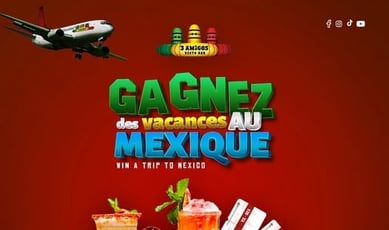 Participez au concours 3 Amigos et remportez un séjour idyllique au Mexique, évalué à 4 000 $ !