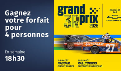 Participez au concours 98,5 FM pour remporter votre forfait du Grand Prix de Trois-Rivières!