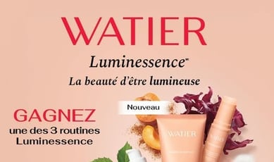 Participez au concours Brunet pour remporter l'un des trois ensembles Luminessence de Lise Watier !