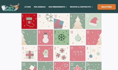 Concours du Calendrier de l'Avent 2025 – Parc Omega