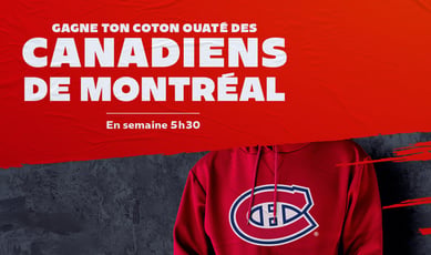 Participez au concours CKOI 96,6 et remporte un coton ouaté des Canadiens!