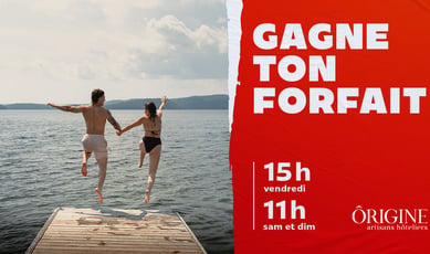 Participez au concours CKOI 96,9 et remportez un forfait chez Ôrigine Artisans Hôteliers!