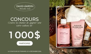 Participer à une loterie dans un jardin - Remportez une carte-cadeau de 1000 dollars !
