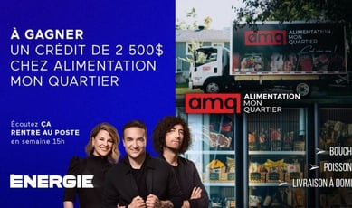 Participez au Concours Énergie 94,3 et garnissez votre réfrigérateur avec Alimentation Mon Quartier!