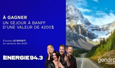 Concours Énergie 94,3 : Un séjour à Banff vous est réservé !