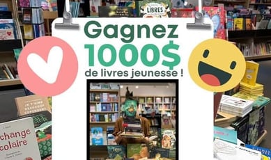 Participez au concours pour remporter 1000$ en ouvrages jeunesse!