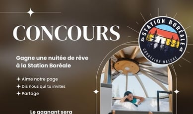 Participez pour obtenir une nuit enchanteresse dans un dôme à la Station Boréale.