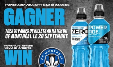 Participez pour remporter l'une des dix paires de billets pour le match du CF Montréal le 20 sept.