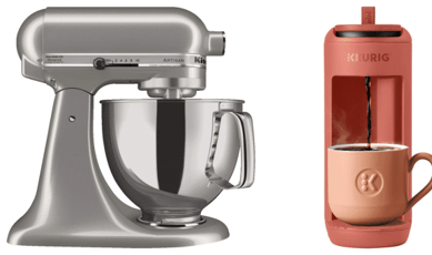 Participez au concours pour remporter un batteur KitchenAid et une cafetière Keurig K Mini Mate.