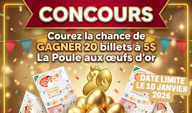 Participez pour gagner 20 billets de la Poule aux Œufs d'Or !