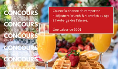 Concours : Remportez 4 brunchs-déjeuners et 4 accès au spa à L'Auberge des Falaises !