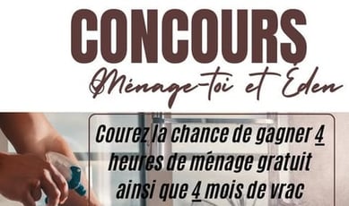 Participez au concours pour remporter 4 heures de ménage et 4 mois de produits en vrac !