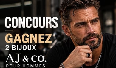 Participez au concours pour gagner des bijoux pour homme AJ&Co!