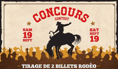 Participez au concours et gagnez des billets pour le rodéo du Festival Western de St-Tite!