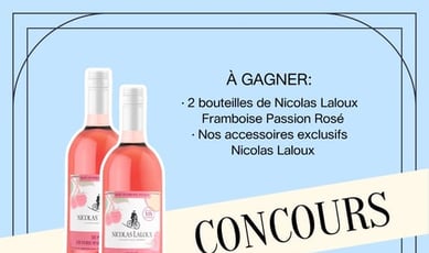 Participez au concours pour remporter deux bouteilles de Framboise Passion Rosé!