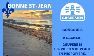 Participez au concours pour remporter deux serviettes de plage!