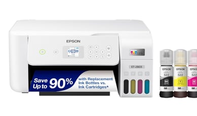 Participez au concours pour remporter l'Epson EcoTank ET-2803, une imprimante polyvalente!
