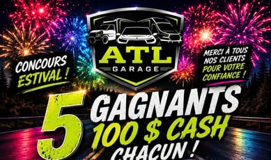 Participez pour remporter l'un des cinq prix de 100$ en numéraire!