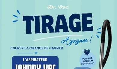 Participez et remportez un aspirateur Johnny Vac Silenzio Bleu avec accessoires. Garantie 3 ans !