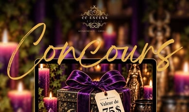 Participez au concours et remportez un bon de 75$ sur CC Encens!