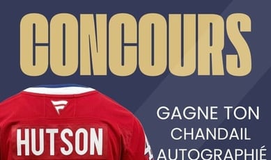 Concours : Remportez un chandail signé par Lane Hutson !