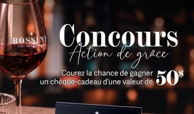 Participez au concours pour remporter un chèque-cadeau de 50$ chez Bossini!