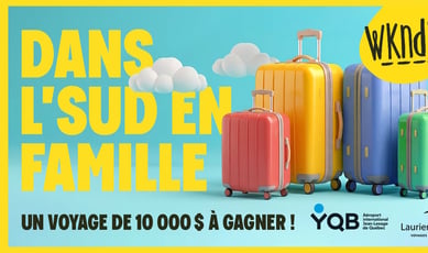 Participez et remportez un bon voyage d'une valeur de 10 000 $ chez Voyages Laurier du Vallon.