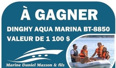 Concours : Remportez un DINGHY AQUA MARINA BT-88850 de 1100$ !