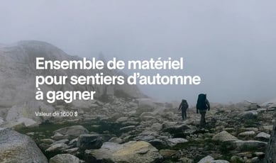 Participez au concours pour gagner un équipement parfait pour l'automne!