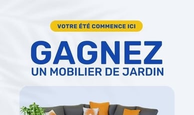 Participez au concours et remportez un salon de jardin estimé à 999,99 $.