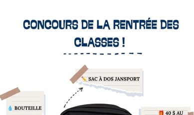 Participez au concours pour gagner un ensemble scolaire!