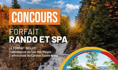 Participez au concours pour gagner un forfait au Canyon Sainte-Anne!