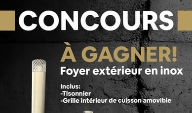 Concours : Remportez un foyer extérieur en acier inoxydable !