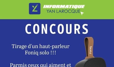 Participez à notre concours et remportez un élégant haut-parleur Bluetooth!